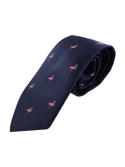 axy Herren Krawatte mit Geschenkbox-Flamingo